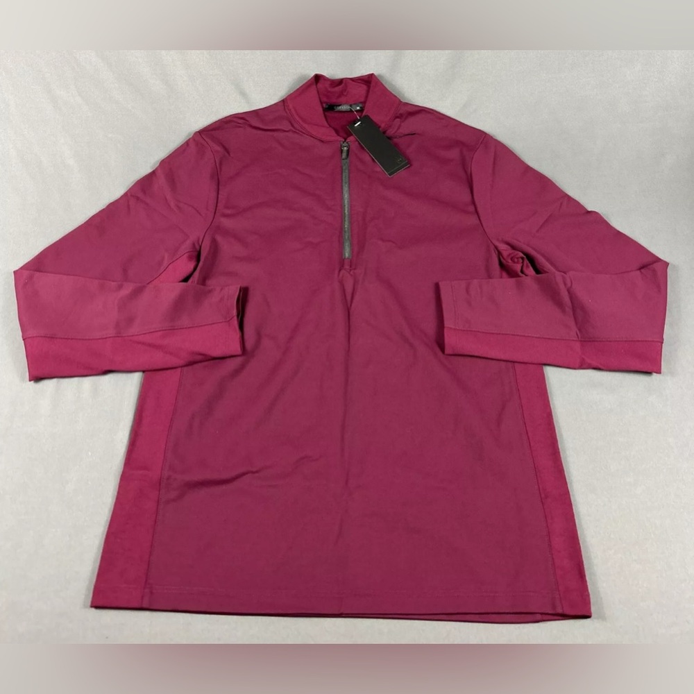 Greyson Golf Pullover Siasconset 1/4 Zip Medium Hawkeye Nylon Polyester Spandex